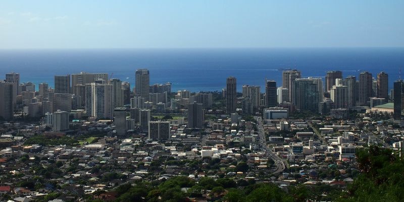 Condominium buildings in Honolulu illustrating rising insurance costs and housing affordability