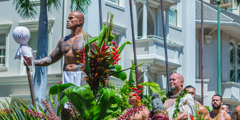 King Kamehameha Statue with Lei