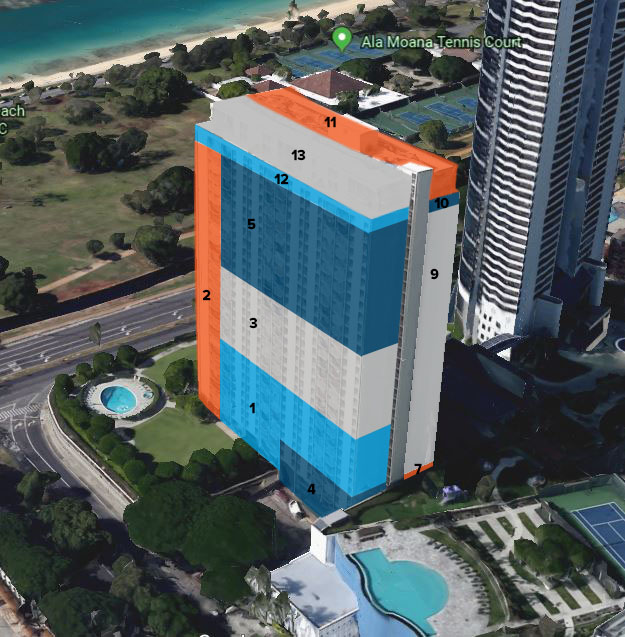 1350 Ala Moana NorthEast View