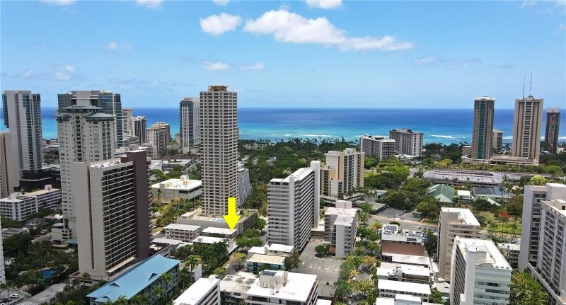 417 Namahana aerial view above building and surroundings
