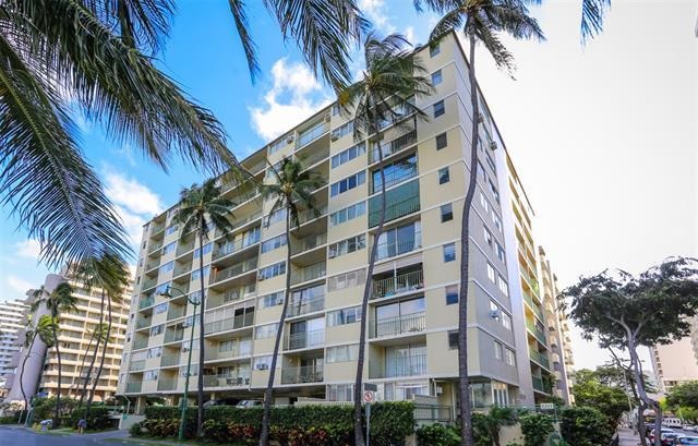 Ala Wai Palms condo building street view