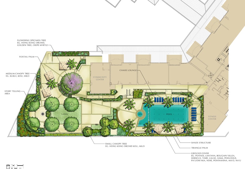 Allure Waikiki common area seating and lounge