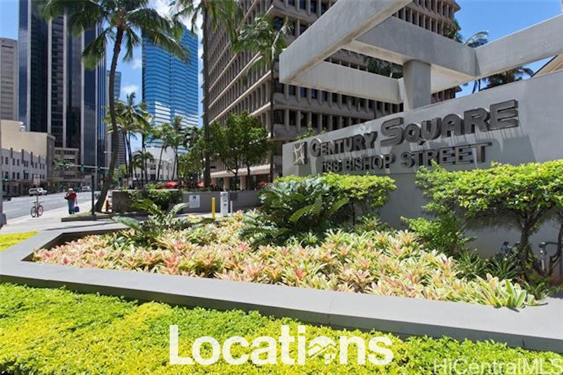 Century Square Condo street side view