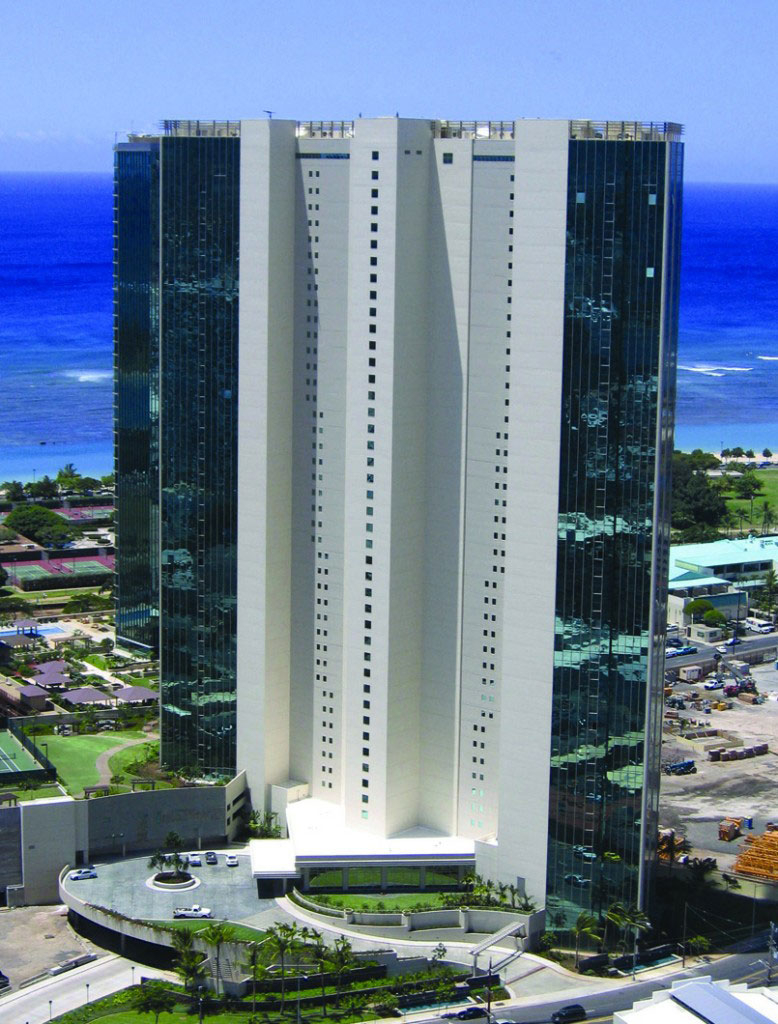 Koolani Condos - Arial view looking towards the Ocean