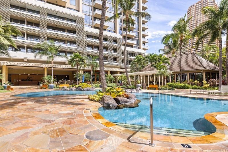 Pool view at The Watermark