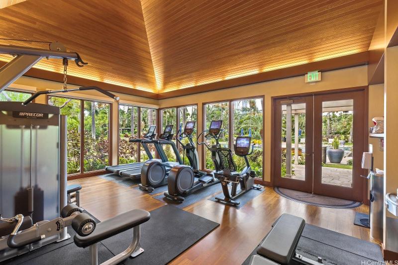 Fitness room at The Watermark