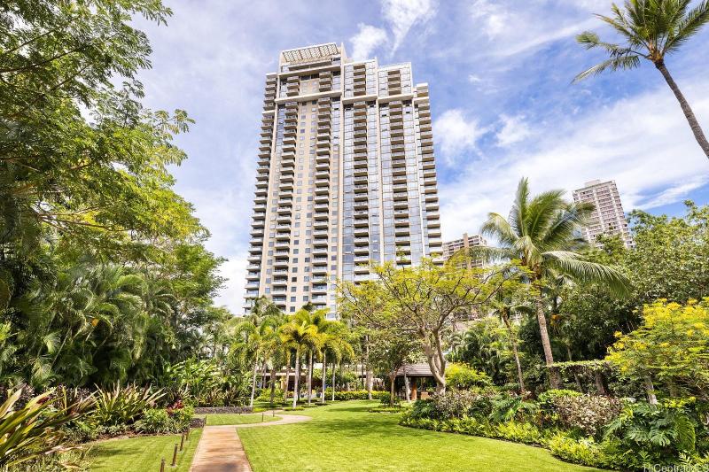 View from The Watermark garden area