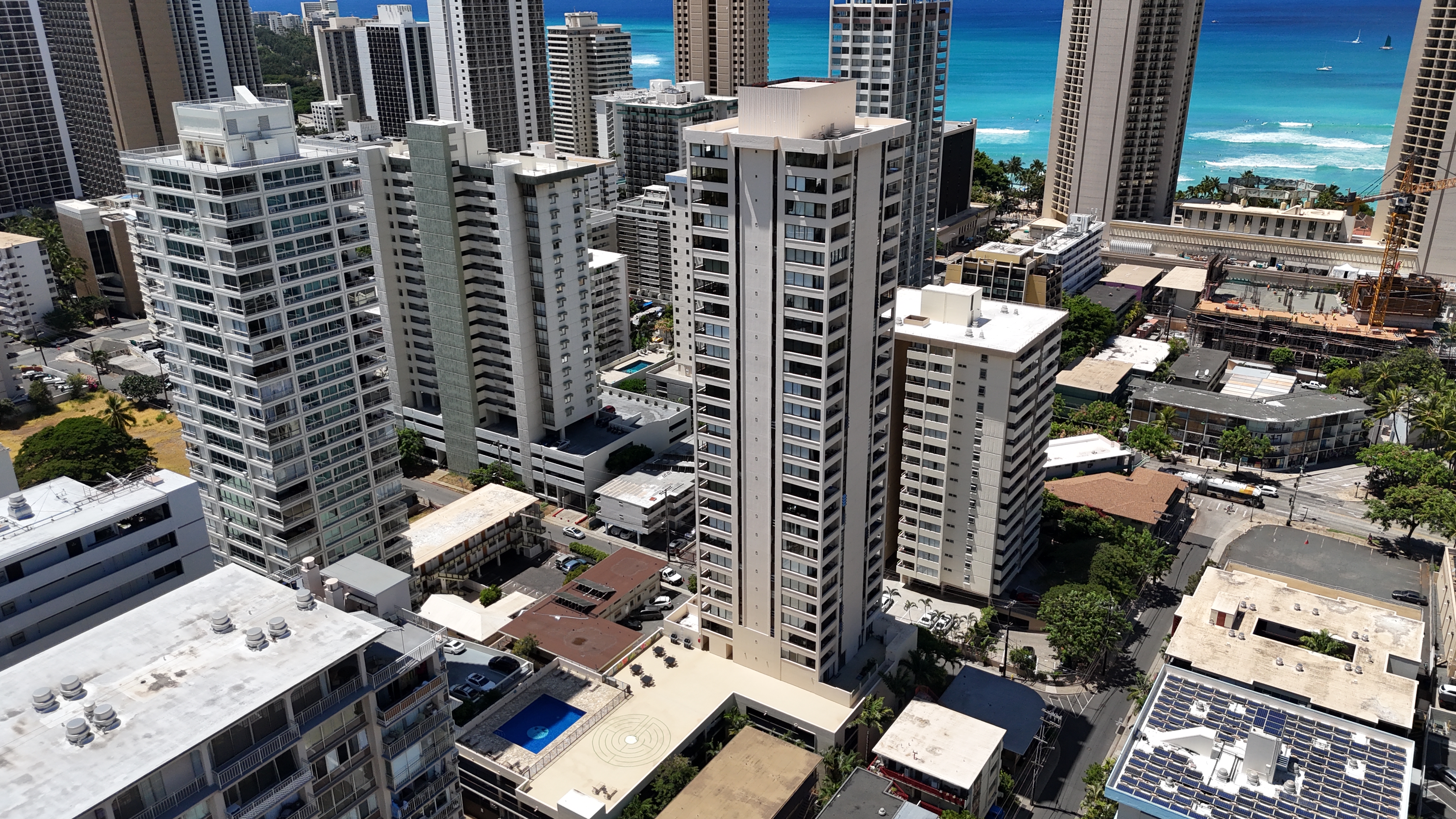 Waikiki Skytower arial view
