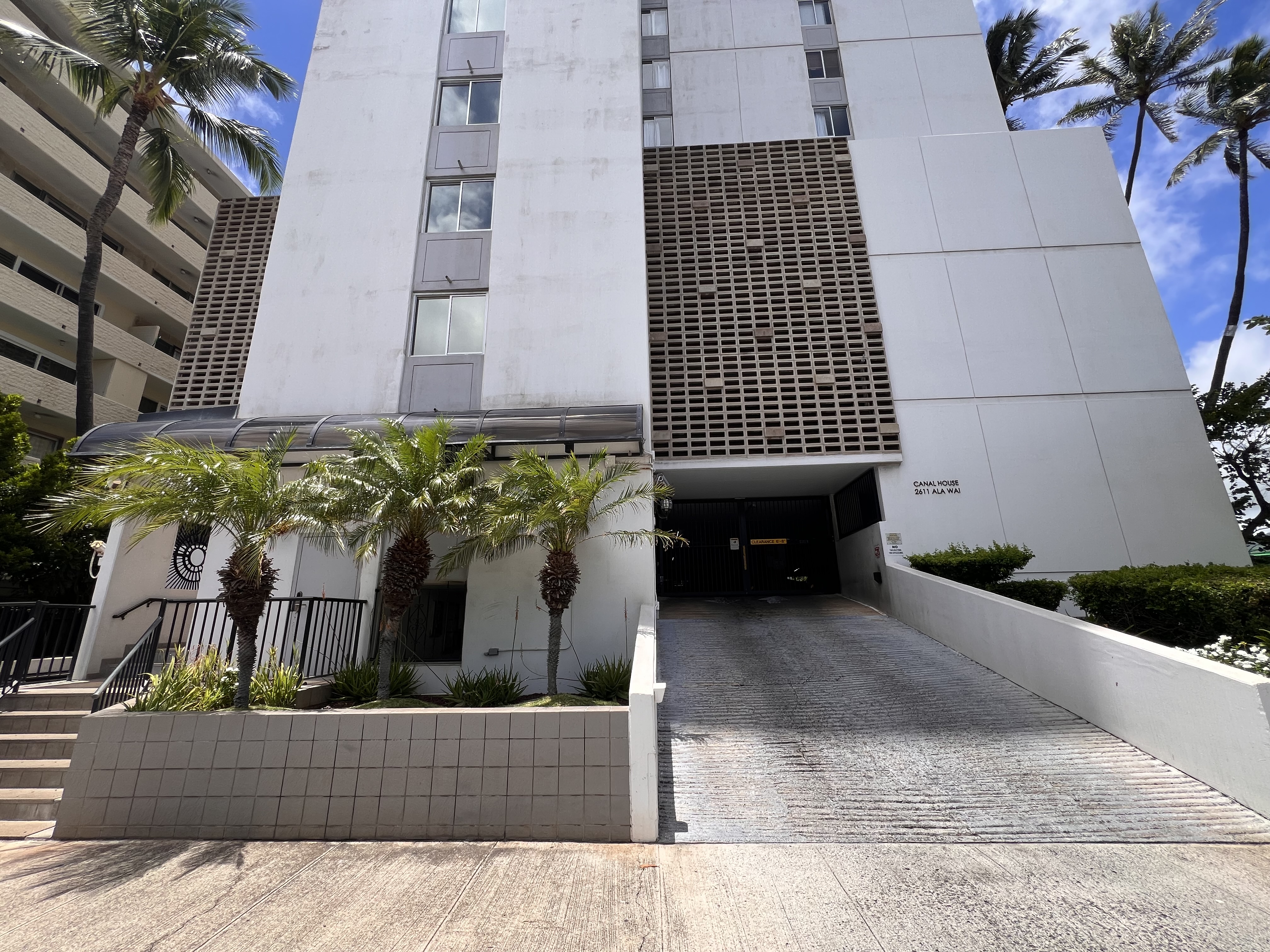 Street-level view of Canal House condominium